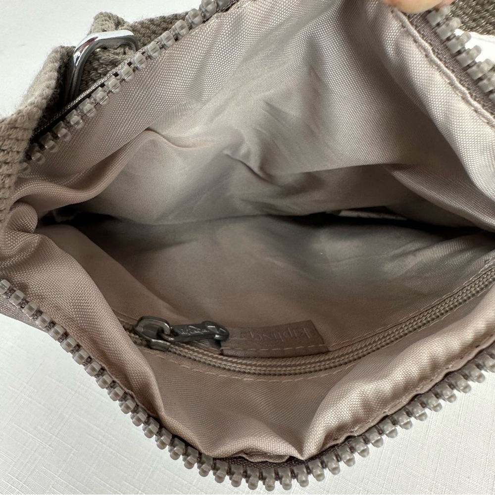 Kipling Metallic Silver Crossbody Bag Purse - Picture 8 of 16